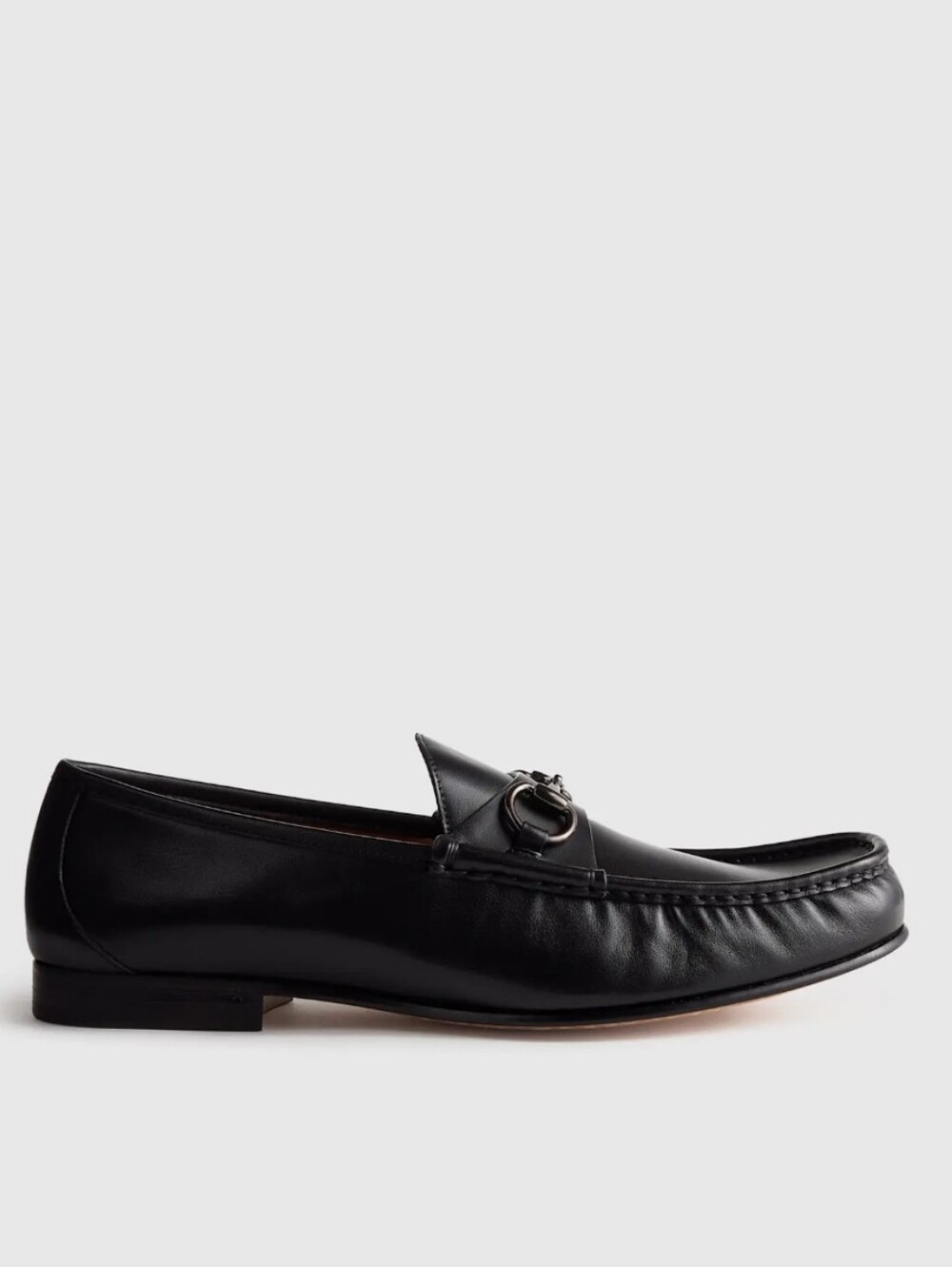 New Quince Black Calfskin Leather Horsebit Loafer - Mens Size 10